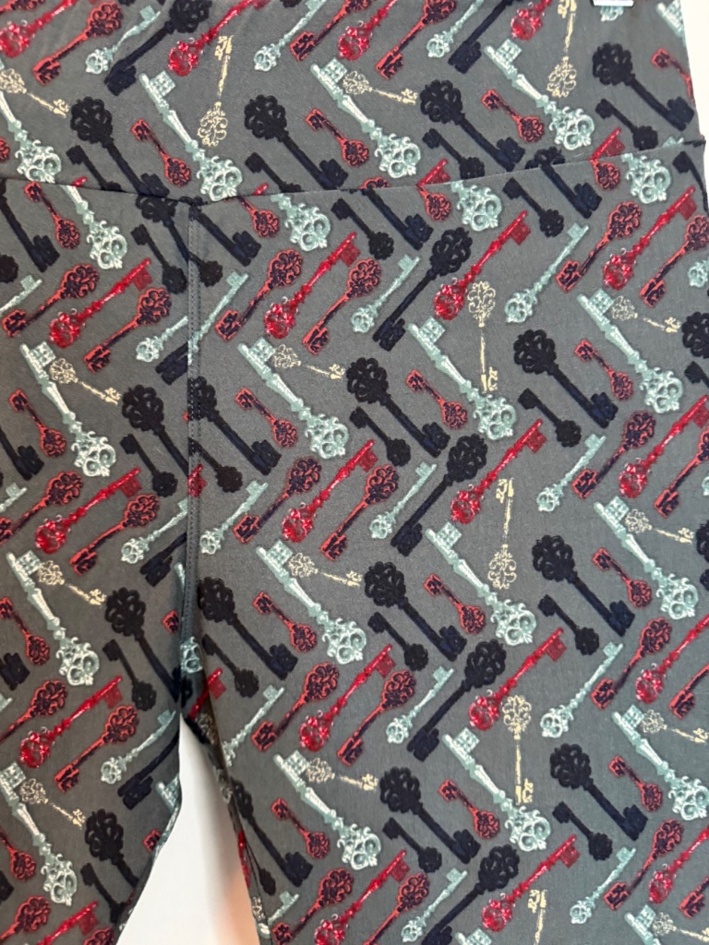 2 Pairs LLR Leggings, Black Cat & Skeleton Keys, TC - Picture 3 of 7